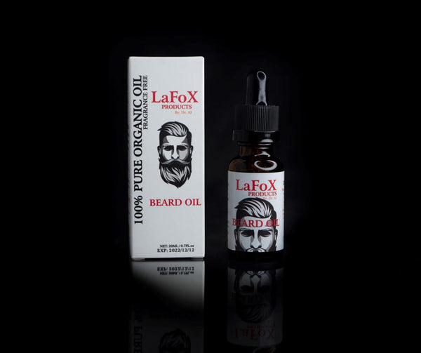 LaFoX ***UNSCENTED*** Beard Oil - 100% Organic Beard Oil (20ml)